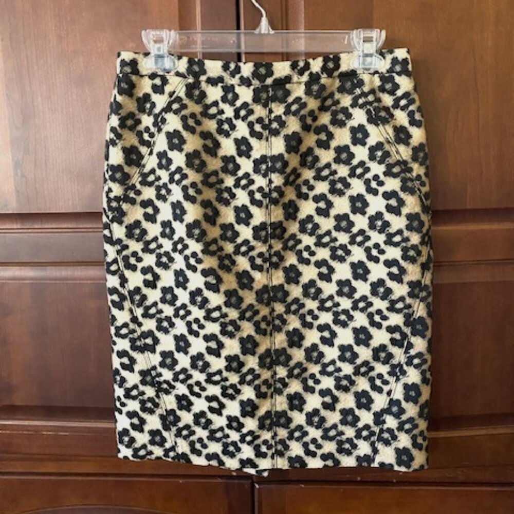 Ann Taylor Jacquard Pencil Skirt - Size 4
